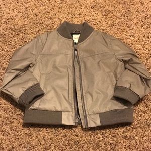 Gray reflective Cat & Jack toddler jacket.